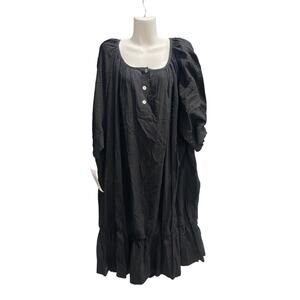 Kaftan Gauze Plus Size Dress 6X Bohemian Resort Wear Crinkle Cotton NWT